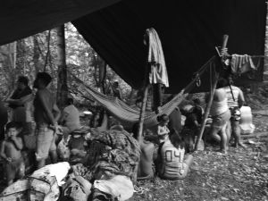 O acampamento